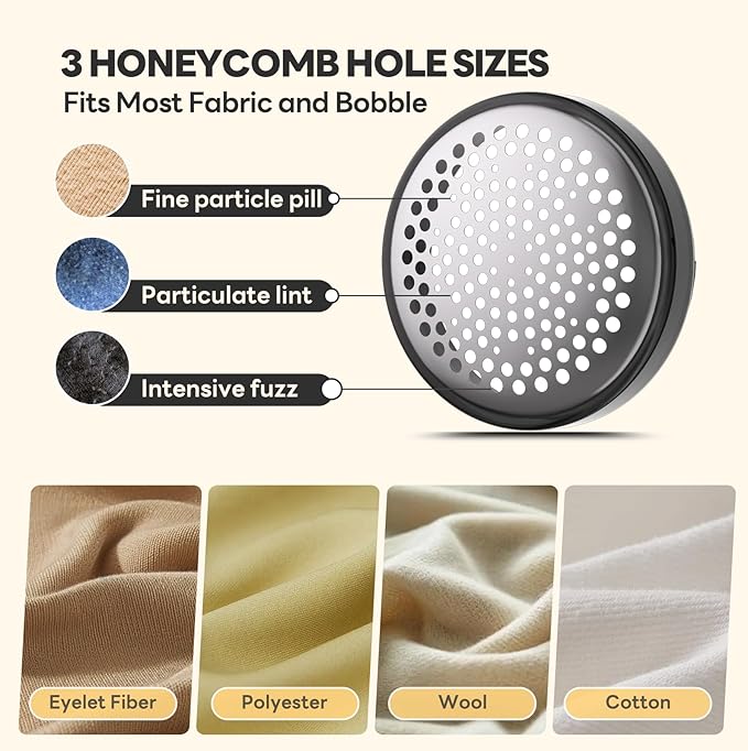 Lint Remover for Clothes Shaver Pill Remover Rechargeable Fabric Shaver 2-Speed