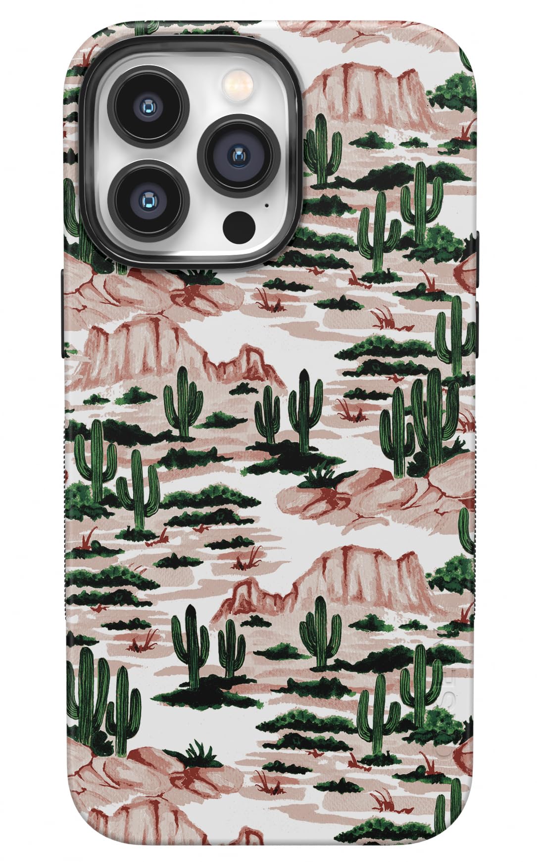 Casely iPhone 14 Pro Case | Opposites Attract | Day & Night Mountains | Compatible with MagSafe | Bold Protective Design