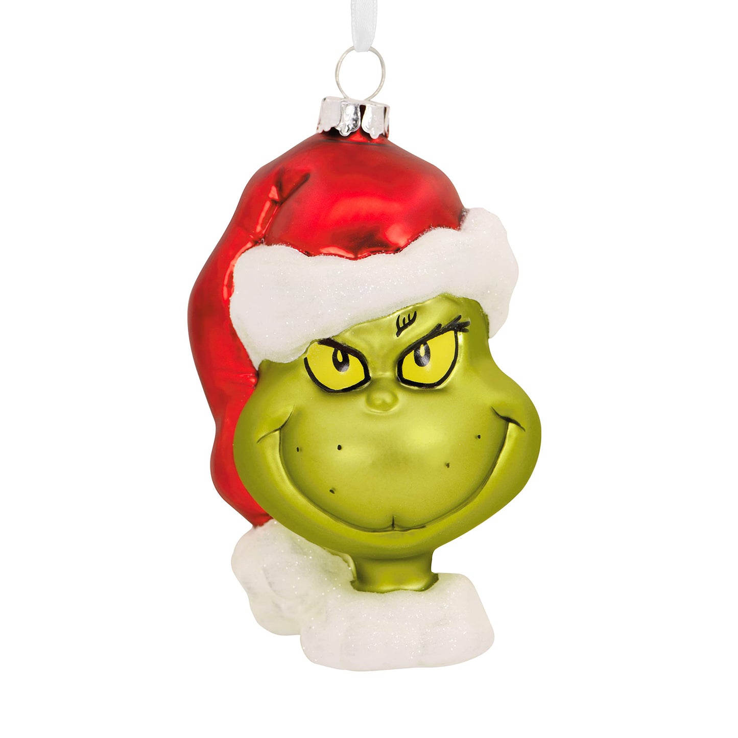 Hallmark Dr. Seuss's How The Grinch Stole Christmas! Grinch Christmas Ornament, Blown Glass