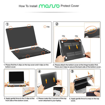 MOSISO Compatible with MacBook Pro 14 inch Case 2025 2024 2023 2022 2021 M4 M3 M2 M1 Pro Max A3112 A3185 A3401 A2918 A2992 A2779 A2442 Touch ID, Protective Plastic Hard Shell Cover, Black