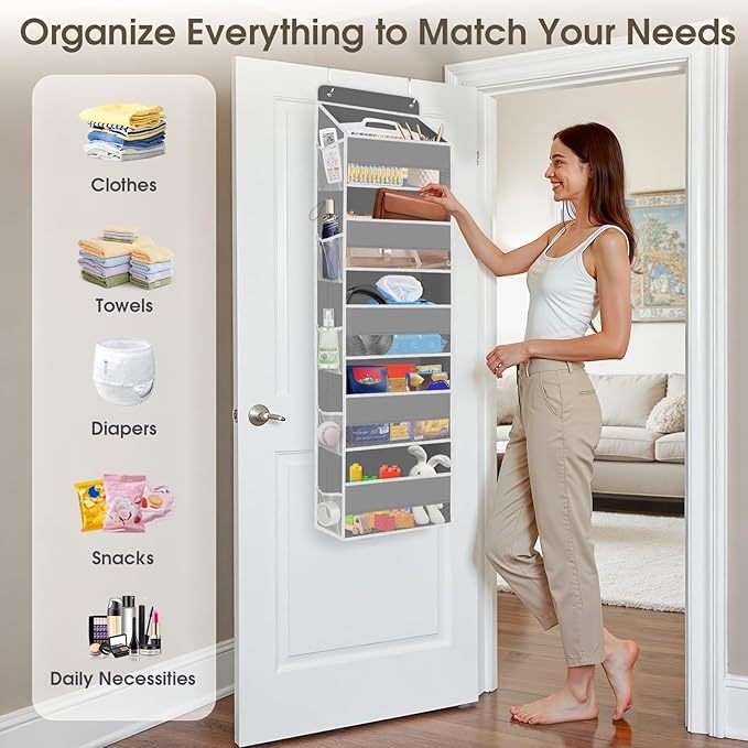 2 Pack Over The Door Organizer, Hanging Storage Organizer