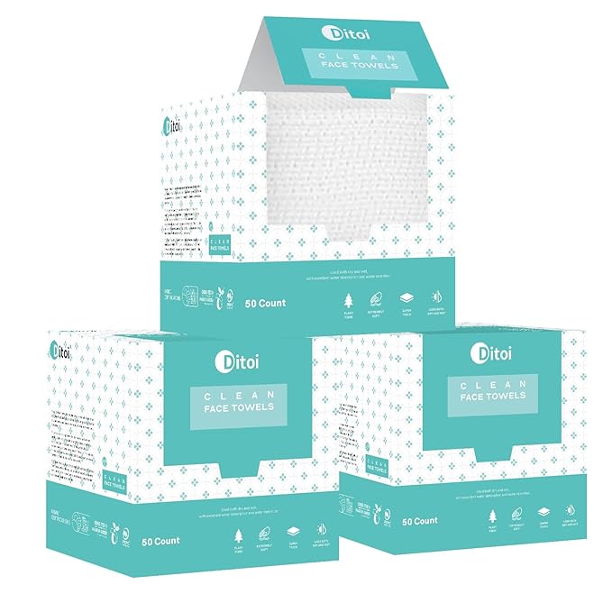 Face Towels, Face Towelettes XL, Ultra Soft Makeup Remover Dry Wipes, Thick