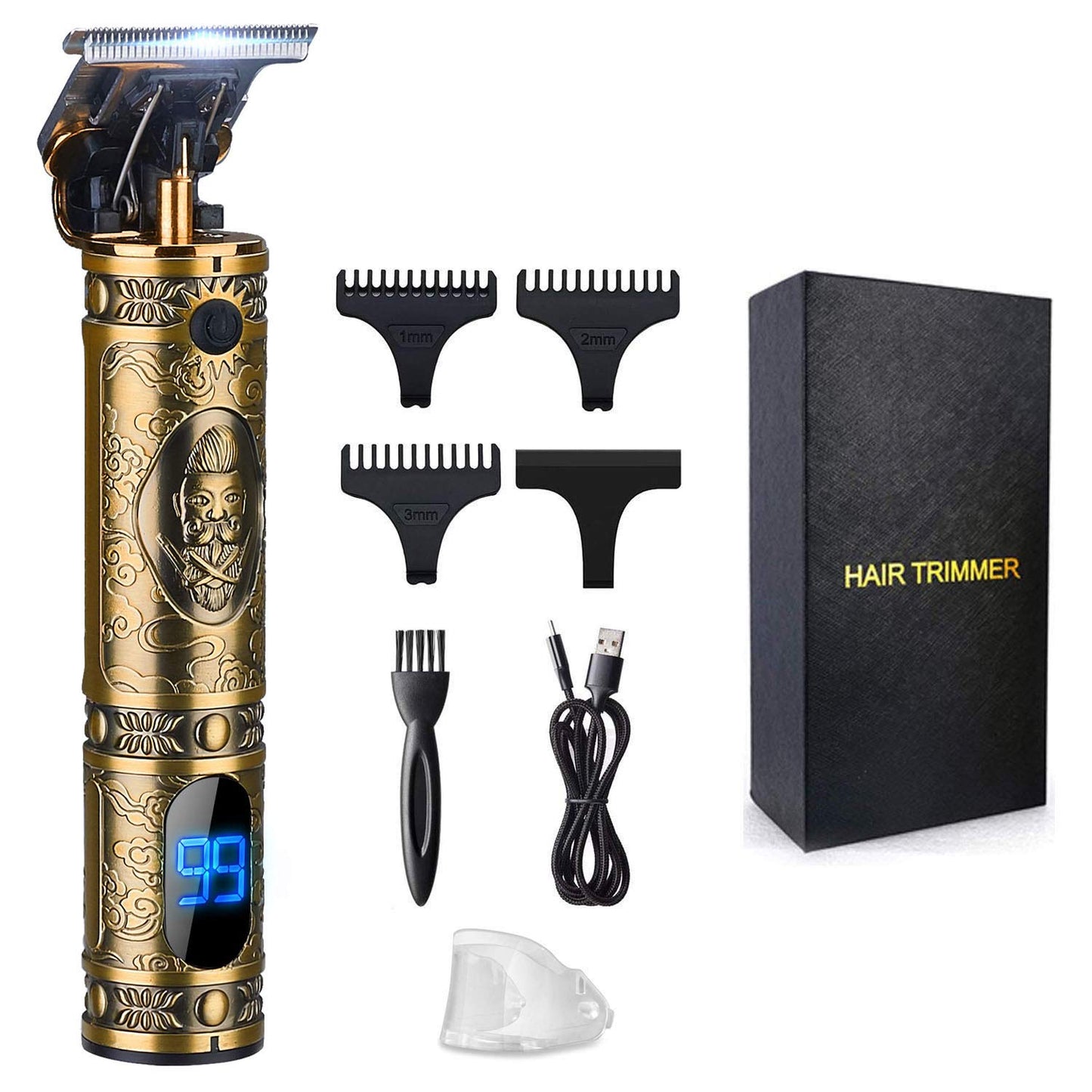 Suttik Hair Clippers for Men, Beard Trimmer, Zero Gapped T-Blade for Hair Cutting, Cordless Trimmers Professional Barber, Liners Clipper Haircut
