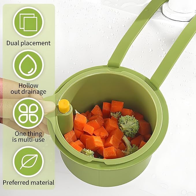 Hanging Strainer for Kitchen Sink, Kitchen Drain Storage Basket, Smart Sink