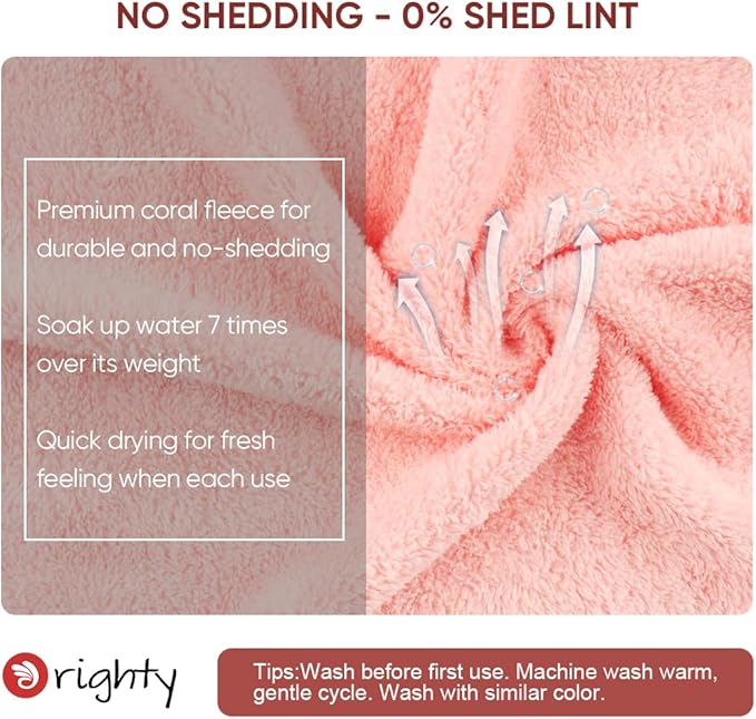 Orighty Ultra Soft Washcloths 48 Pack, Premium Microfiber Towel Sets 12 x 12