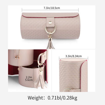 Vlando Viaggio Valentines Day Gifts for Her - Small Jewelry Case Box - Travel Essential Accessories for Women, Travelers, Couples, Mom, Friends, Bridesmaid