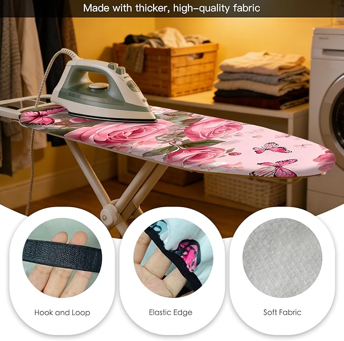 Nuxovilar Ironing Board Cover Needle Cotton 15x54 Inches | Ironing Board Cover
