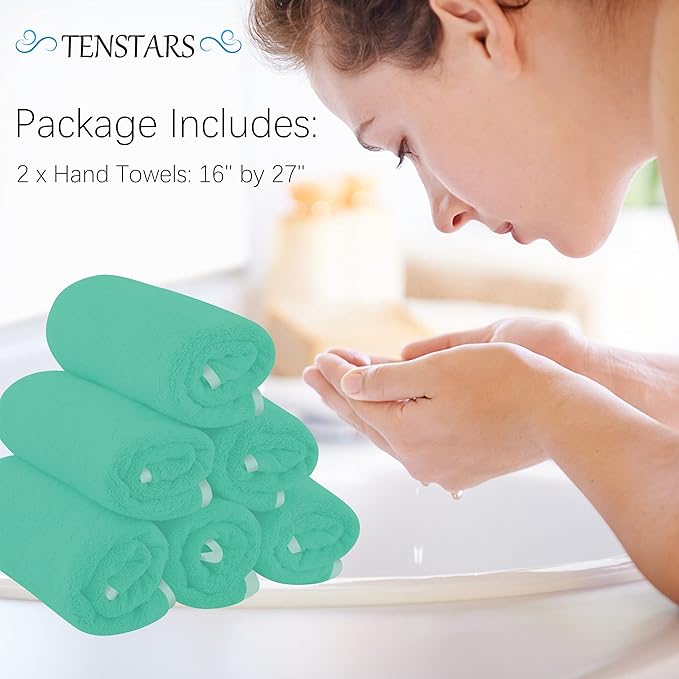 TENSTARS Silk Hemming Hand Towels