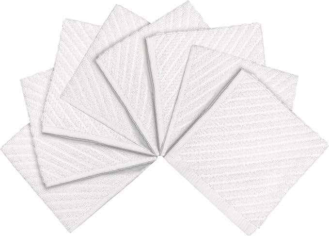 Bumble Towels Premium Kitchen Dish Cloths | 8 Pack | Diagonal Deluxe Dish Cloth