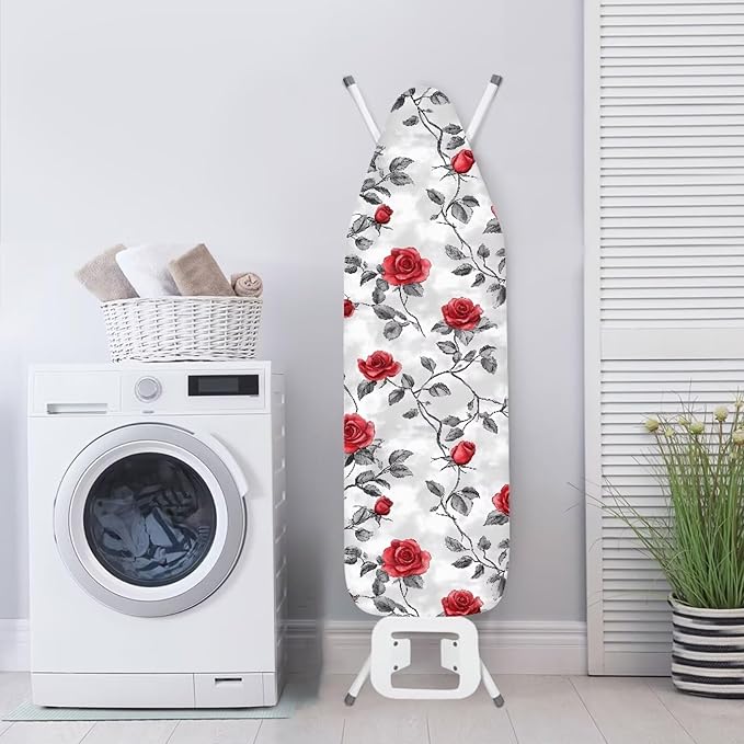 Rose Print Ironing Board Cover Polyester Iron Cover