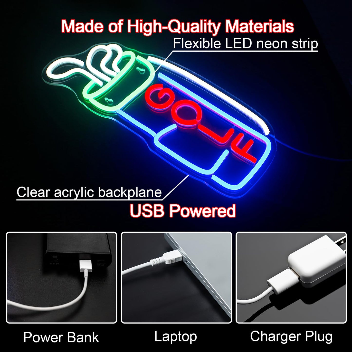 Horseneon Good Food Good Mood Neon LED Sign, Food Neon Signs for Wall Decor, Good Food Good Mood Neon Light with USB Powered for Snack Shop, Restaurant, Fast Food