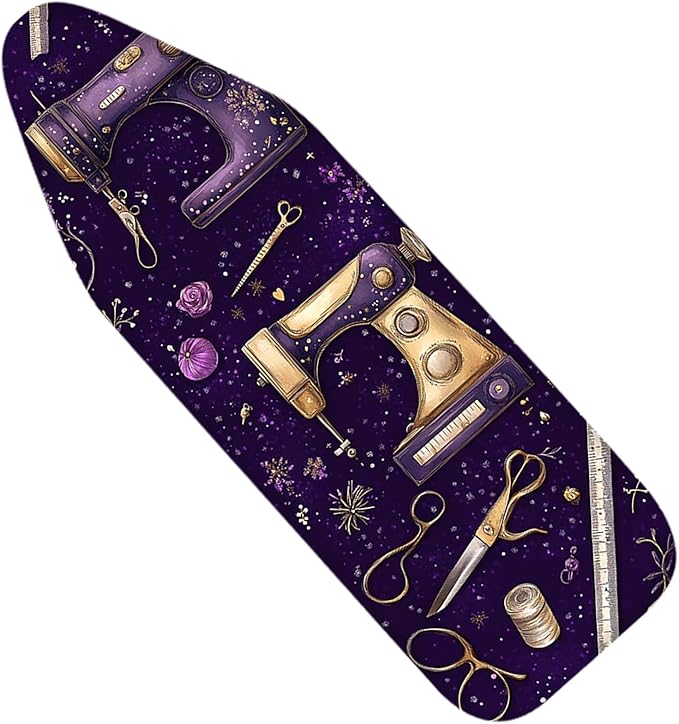 Nuxovilar Purple Sewing Machine Ironing Board Cover, 15 * 54inch, Fit Most