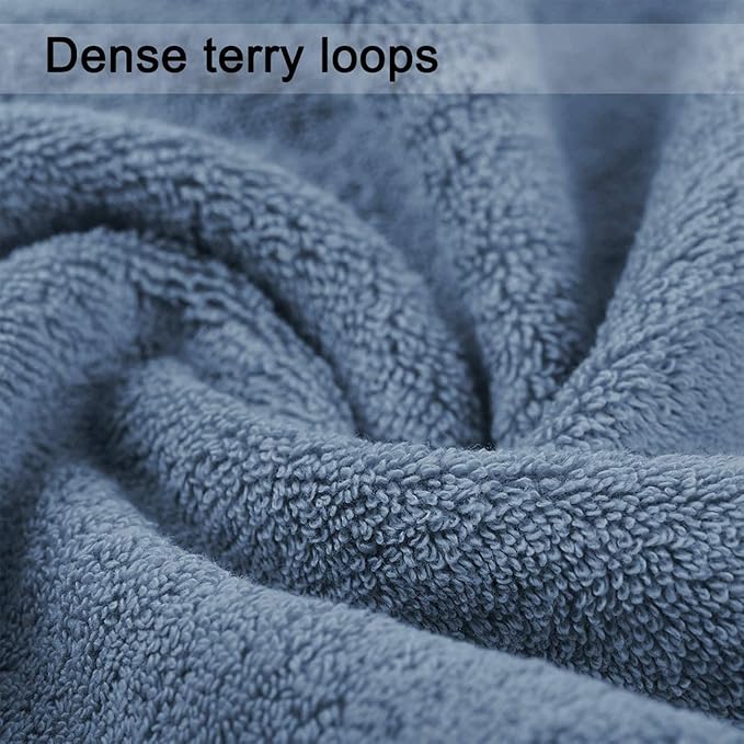 Cleanbear 100% Cotton Hand Towels, Highly Absorbent, 13 x 28 Inches