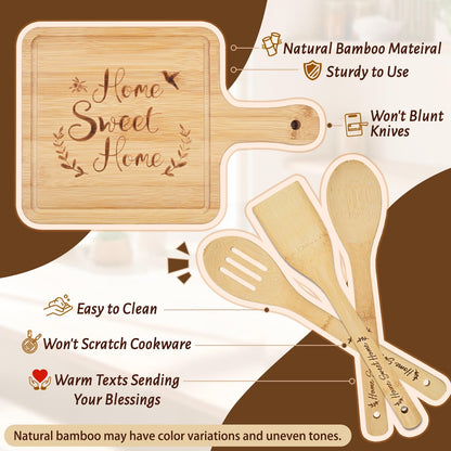 Maustic House Warming Gifts New Home, 14 Pcs New House Gift Basket, Housewarming Present for Homeowners Couples Women, Closing Gifts for Home Buyers