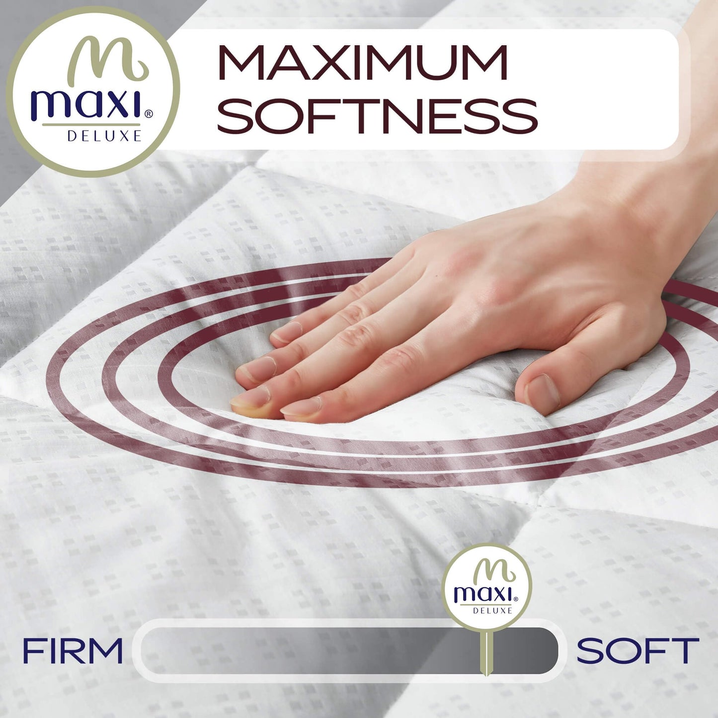 Maxi Full Size Mattress Pad - Luxurious Cotton Sateen Mattress Protector - Soft, Comfortable, and Breatheable Mattress Cover - Mattress Pad Protects Mattress from Dust, Dirt, Spills, and Stains.