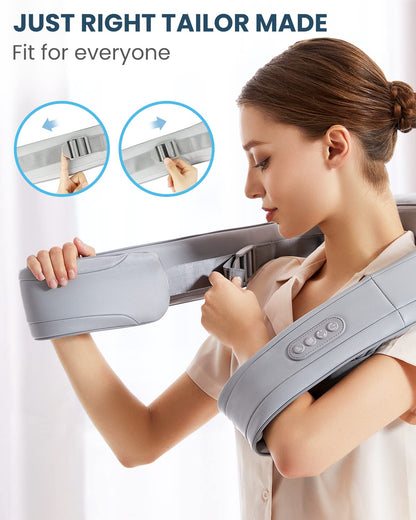Nekteck Neck Massager for Pain Relief Deep Tissue, FSA Eligible Shiatsu Back Massager with Heating 3D Kneading Massage Pillow for Shoulder Leg Muscle, Office Home Car Use, HSA Eligible, Plug-in Use
