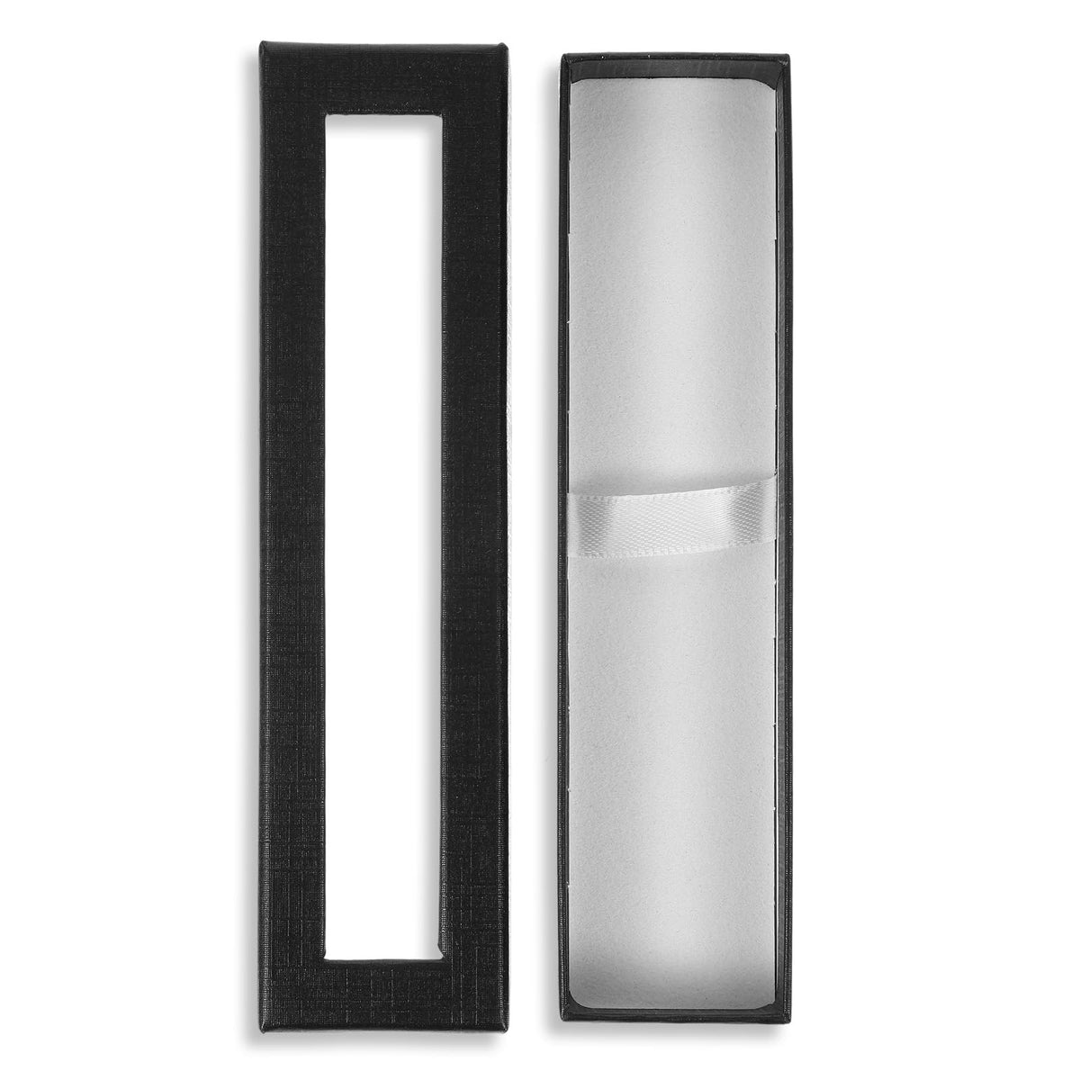 30 Pack Empty Pen Gift Box with Clear Lid, Pen Display Case Pencil Gift Box Black Cardboard Collection Case with Cushion, Ballpoint Jewelry Gifts Boxes for Birthday Business Office Supplies