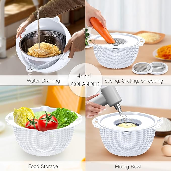 4-1 Colander with Bowl Set