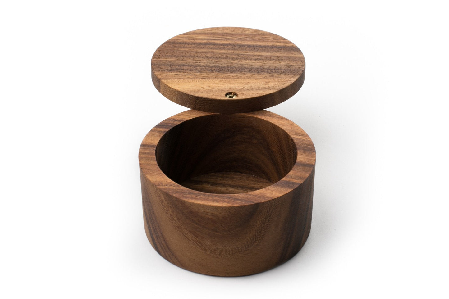 Ironwood Gourmet 28221 Appalachian Salt Cellar, Acacia Wood, 4 x 4 x 2.5 inches, Brown