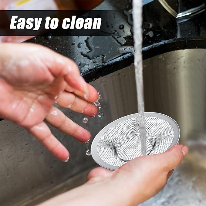 12 Pieces Stainless Steel Sink Strainer Drain Strainer