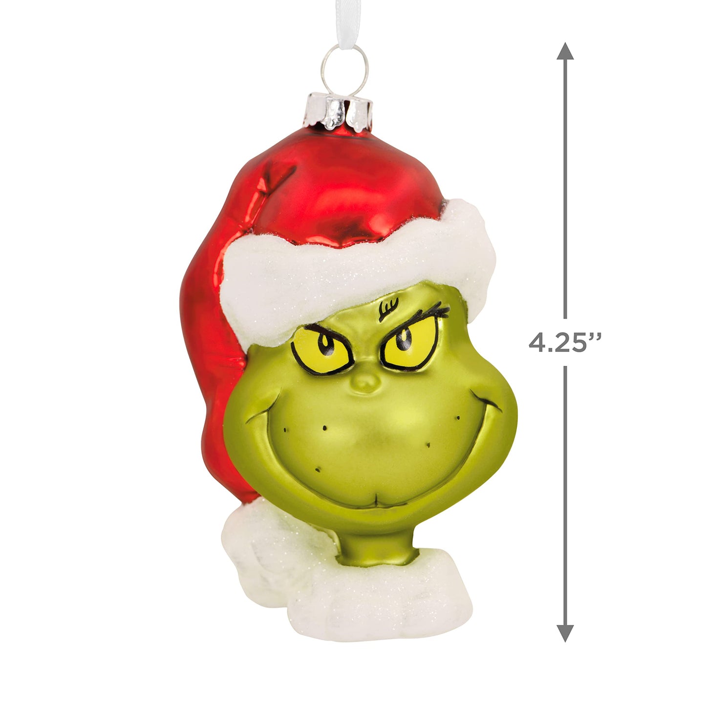 Hallmark Dr. Seuss's How The Grinch Stole Christmas! Grinch Christmas Ornament, Blown Glass