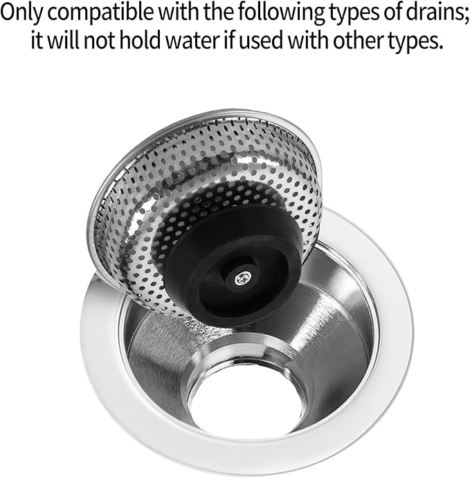Kitchen Sink Stainless Steel Basket Strainer Replacement