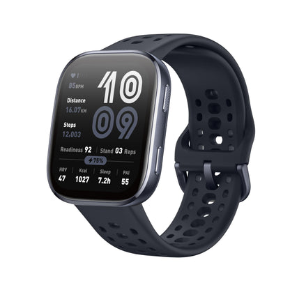 Amazfit Bip 6 Smart Watch 46mm, 14 Day Battery, 1.97" AMOLED Display, GPS & Free Maps, AI, Bluetooth Call & Text, Health, Fitness & Sleep Tracker, 140+ Workout Modes, 5 ATM Water-Resistance, Black