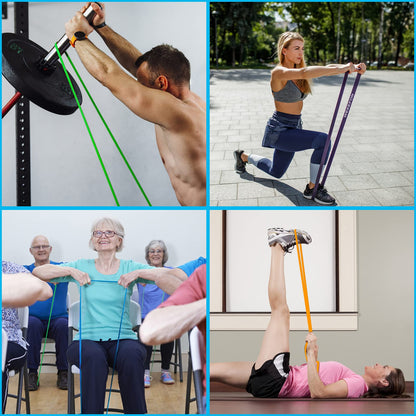 WEKEFON Pull Up Assistance Bands 5-170 lbs Thick Heavy Duty Resistance Bands Set for Men & Women, Exercise Bands Stretch Workout Band for Body Training, Crossfit Mobility Fitness Assist Bands Set of 5