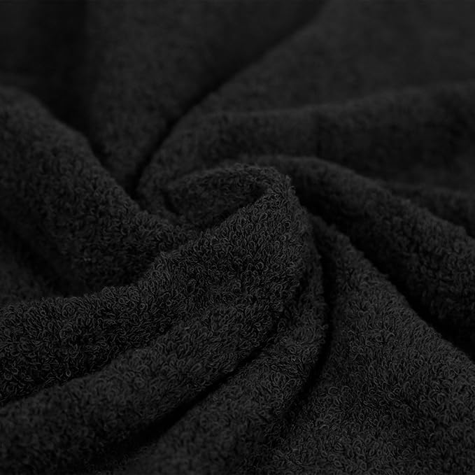 Amazon Basics 6-Piece Highly Absorbent Fade-Resistant Towel Set, 100% Cotton