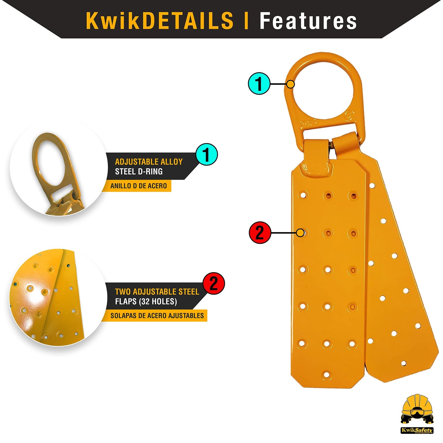 KwikSafety - Charlotte, NC - COBRA 20' BUNDLE [Cable Self Retracting Lifeline + 3FT Cross Arm Strap + Roof Anchor + 3 D-Ring Safety Harness] ANSI OSHA Class B Retractable SRL Fall Arrest PPE