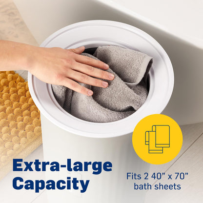 Live Fine Towel Warmer | Bucket Style Luxury Heater with LED Display, Adjustable Timer, Auto Shut-Off | Fits 40” x 70” Oversized Towel - Height 21.25 Inches and 12.9 Inches Wide
