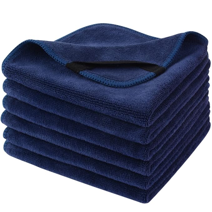 SINLAND Microfiber Facial Cloths Fast Drying Washcloth 12inch x 12inch