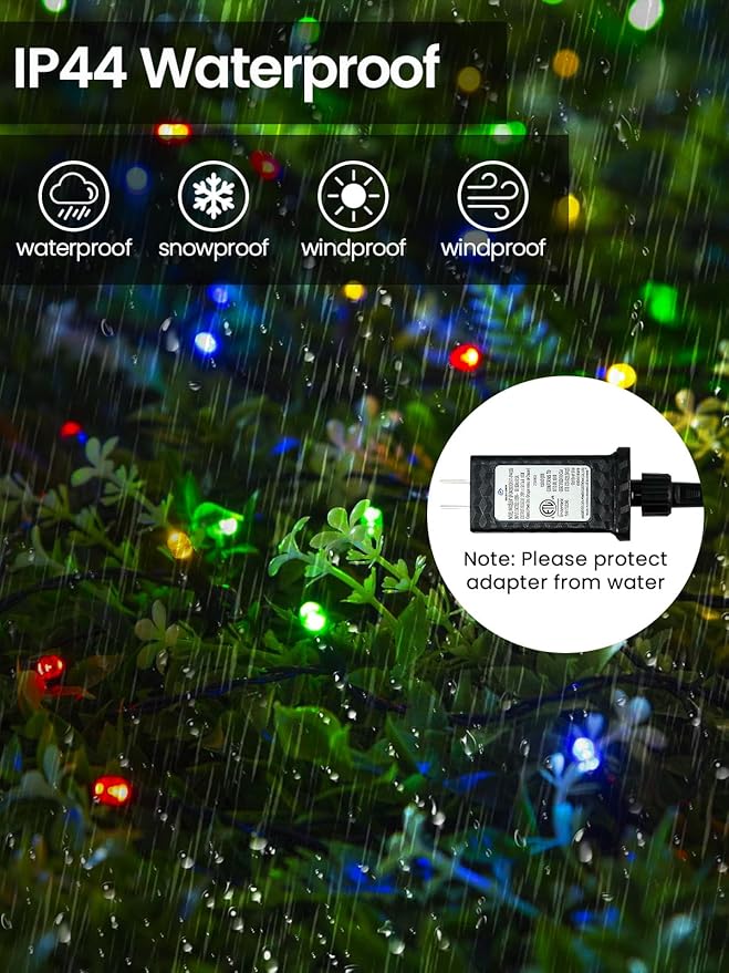 Smart Color Changing Christmas Lights with Remote & APP, 142FT 400 LED RGB Dimmable Christmas String Lights, Waterproof Fairy Twinkle Light for Indoor Outdoor Xmas Tree Wedding Holiday Decorations