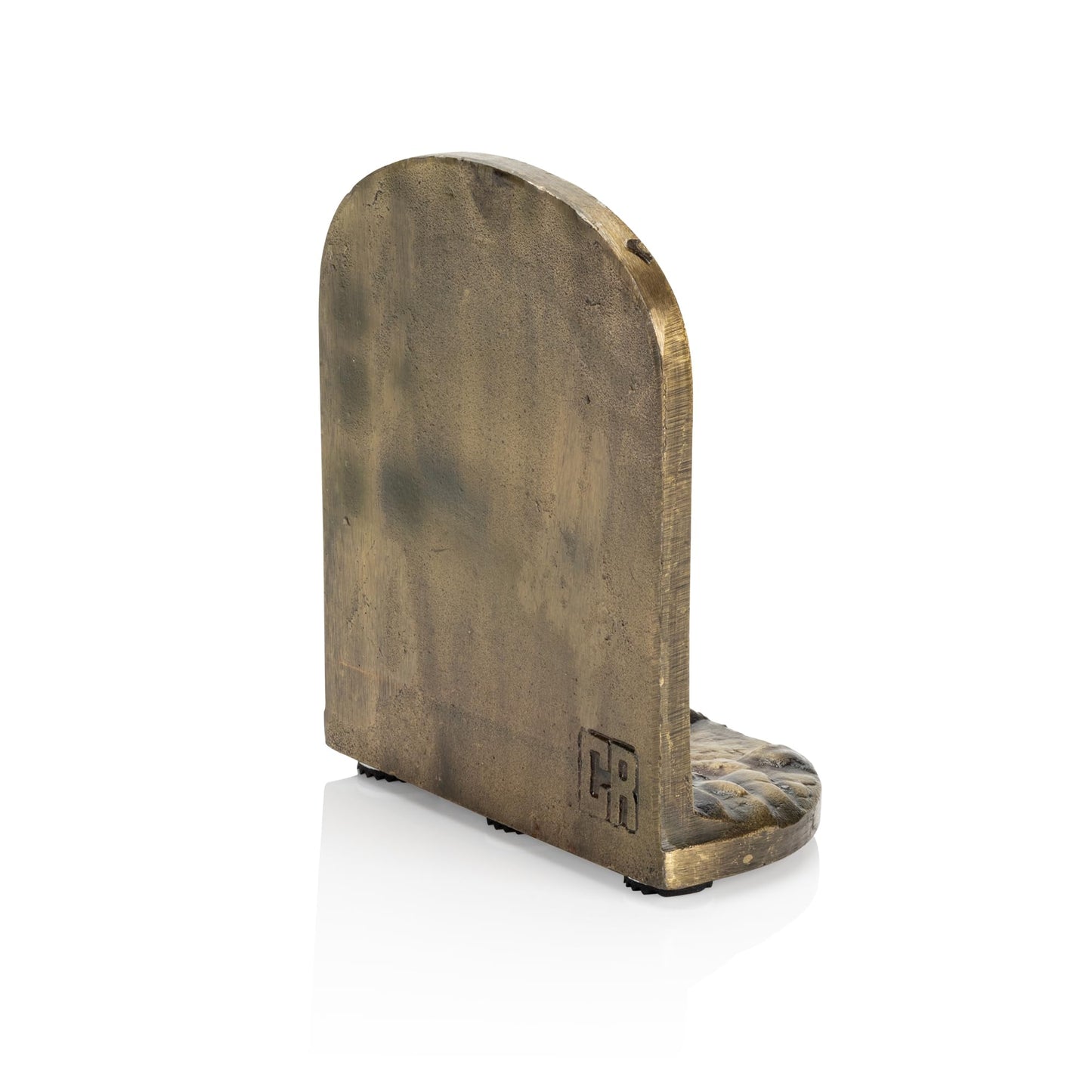CRAFTSMAN ROAD Cast Iron Mountain Bookends Set, Antique Brass Book Ends, 2 Decorative Book Holders for Shelves or Bookcase, Stylish Brass, Non-Skid Anti-Slip Heavy Duty, Home Décor Gift