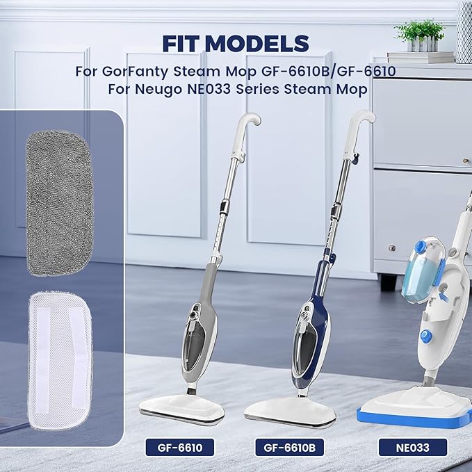 6Pack Steam Mop Replacement Pads Compatible