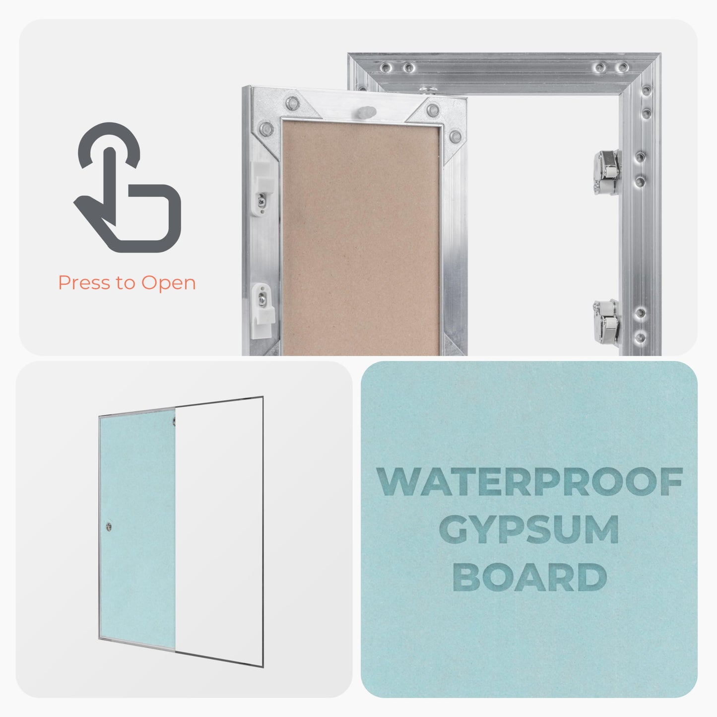 HVAC OV 20" x 24" Inch Wall Access Panel - Waterproof Drywall Panel & Aluminum Frame Crawl Space Hatch Door - Plumbing Access Panel for Wall & Ceiling, HVAC - Drywall Access, Cover
