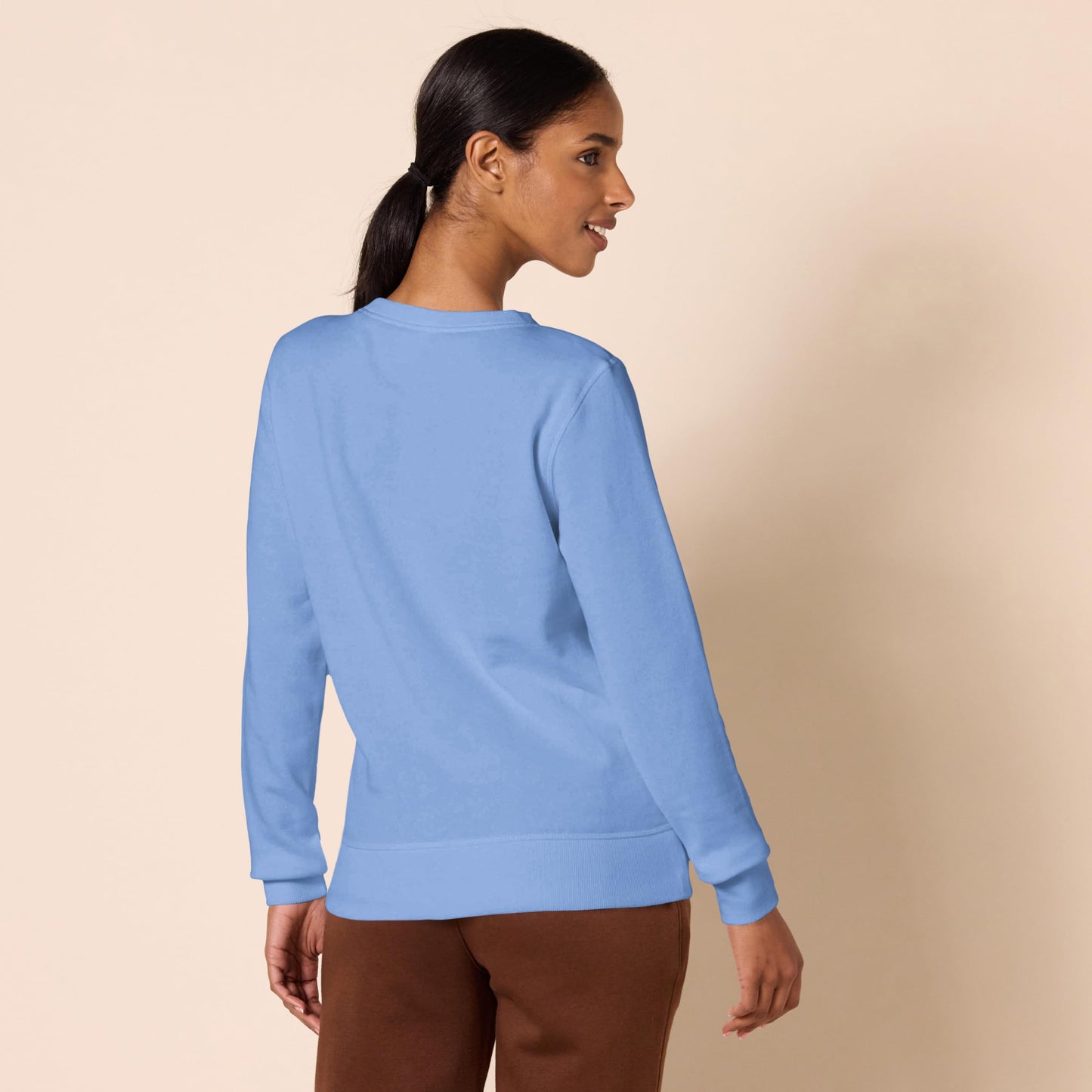 Amazon Essentials Women's French Terry Fleece Crewneck Pullover Sweatshirt (Available in Plus Size), Blue, M