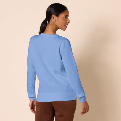 Amazon Essentials Women's French Terry Fleece Crewneck Pullover Sweatshirt (Available in Plus Size), Blue, M