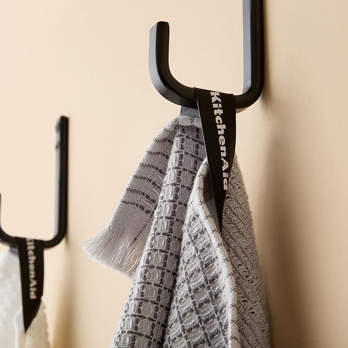 KitchenAid Gourmet Series Gridlines Kitchen Towels 3-Pack Set, 100% Cotton