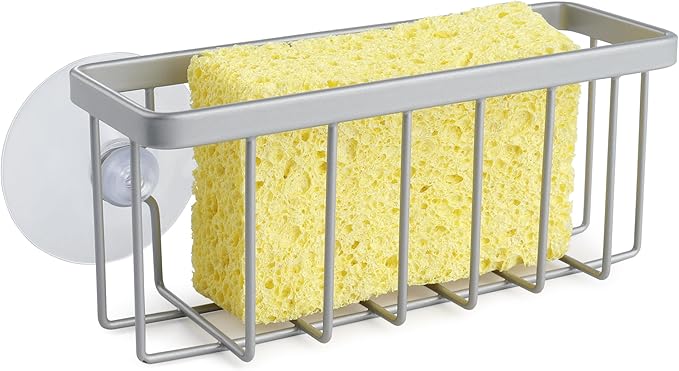Sponge Holder for Kitchen Sink Suction, Stainless Steel Sponge Holder for