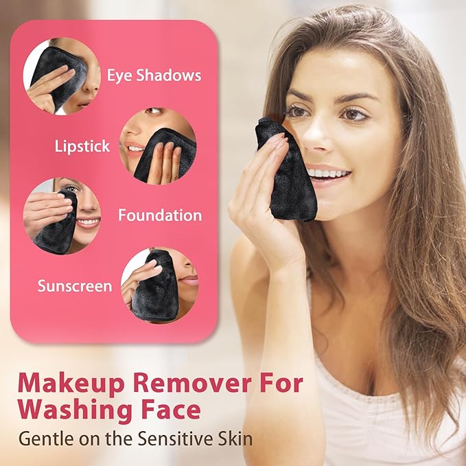 Makeup Remover Cloth, Makeup Remover Pads Microfiber Face Washcloth