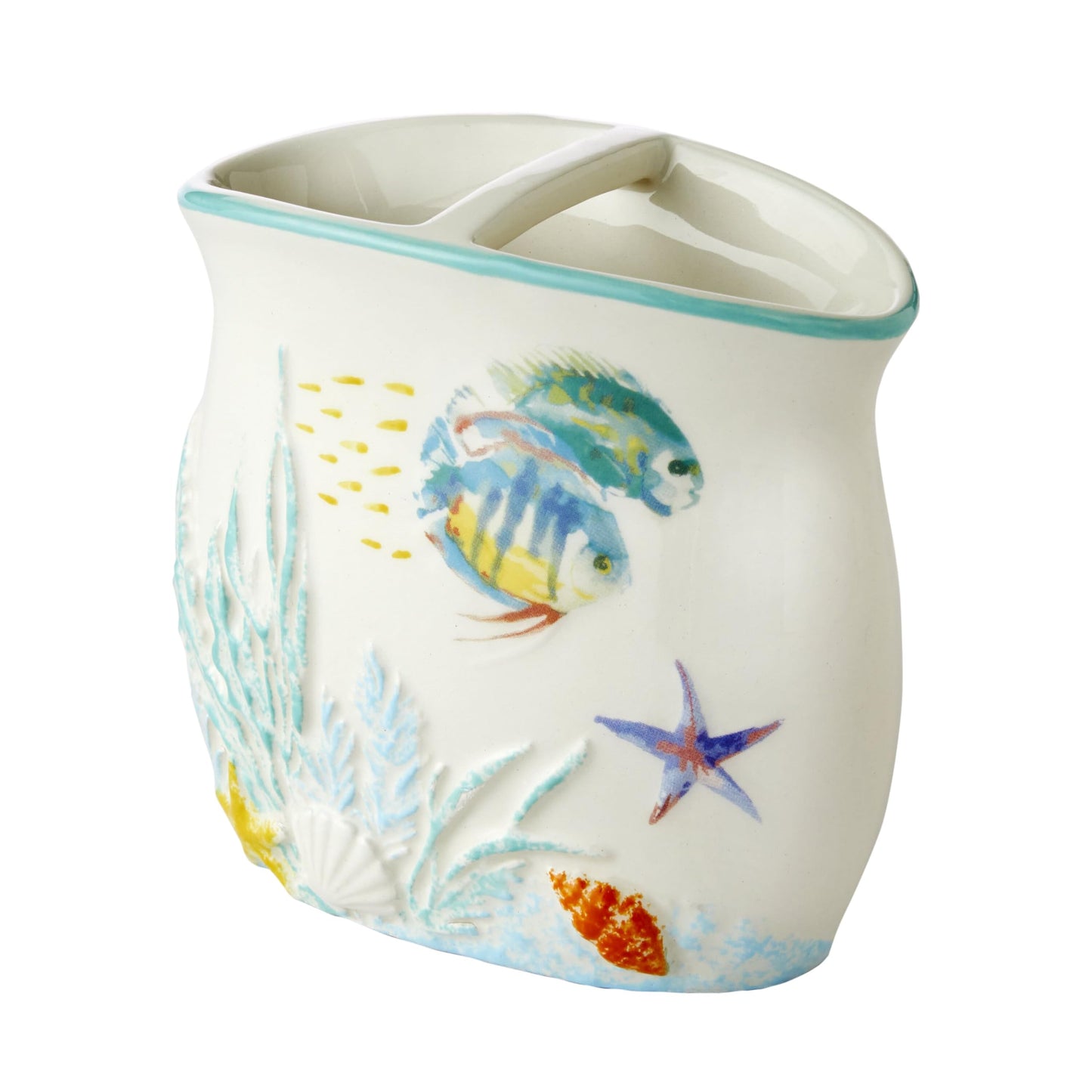 SKL Home Ocean Watercolor Toothbrush Holder