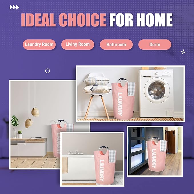 Caroeas 95L Pro Large Laundry Basket, Waterproof Laundry Hamper, Laundry Bag