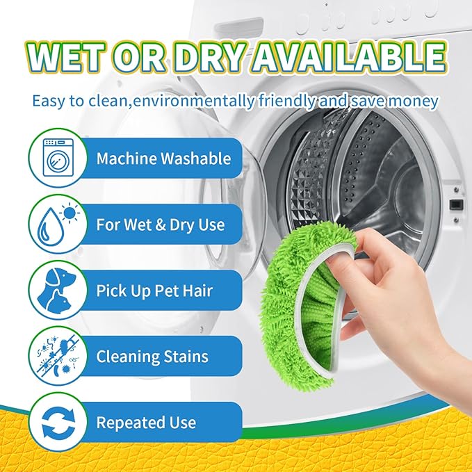 Reusable 100% Coral Fleece Mop Pads Compatible