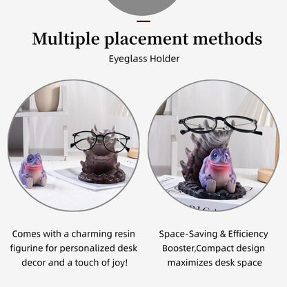 LETAPCLAWTTT ‌Premium Resin Pen Holder with Glasses & Phone Stand - Multi-functional Desk Organizer for Office, Study & Home, Stylish Gift
