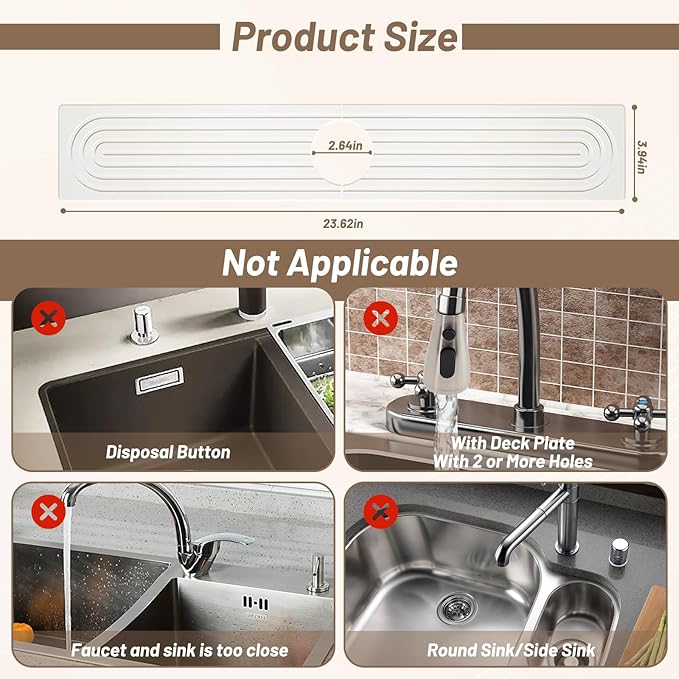 Faucet Mat for Kitchen Sink