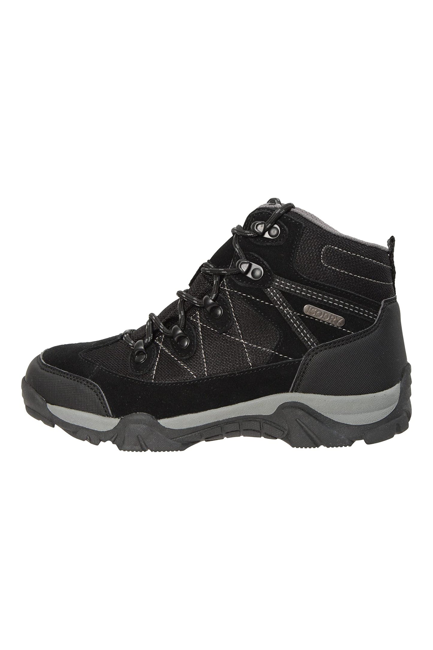 Mountain Warehouse Trail Kids Waterproof Boots - Synthetic Mesh Upper Girls & Boys Shoes, EVA Footbed, High Traction - Best for Spring Summer, Hiking & Outdoors Black Kids Shoe Size 5