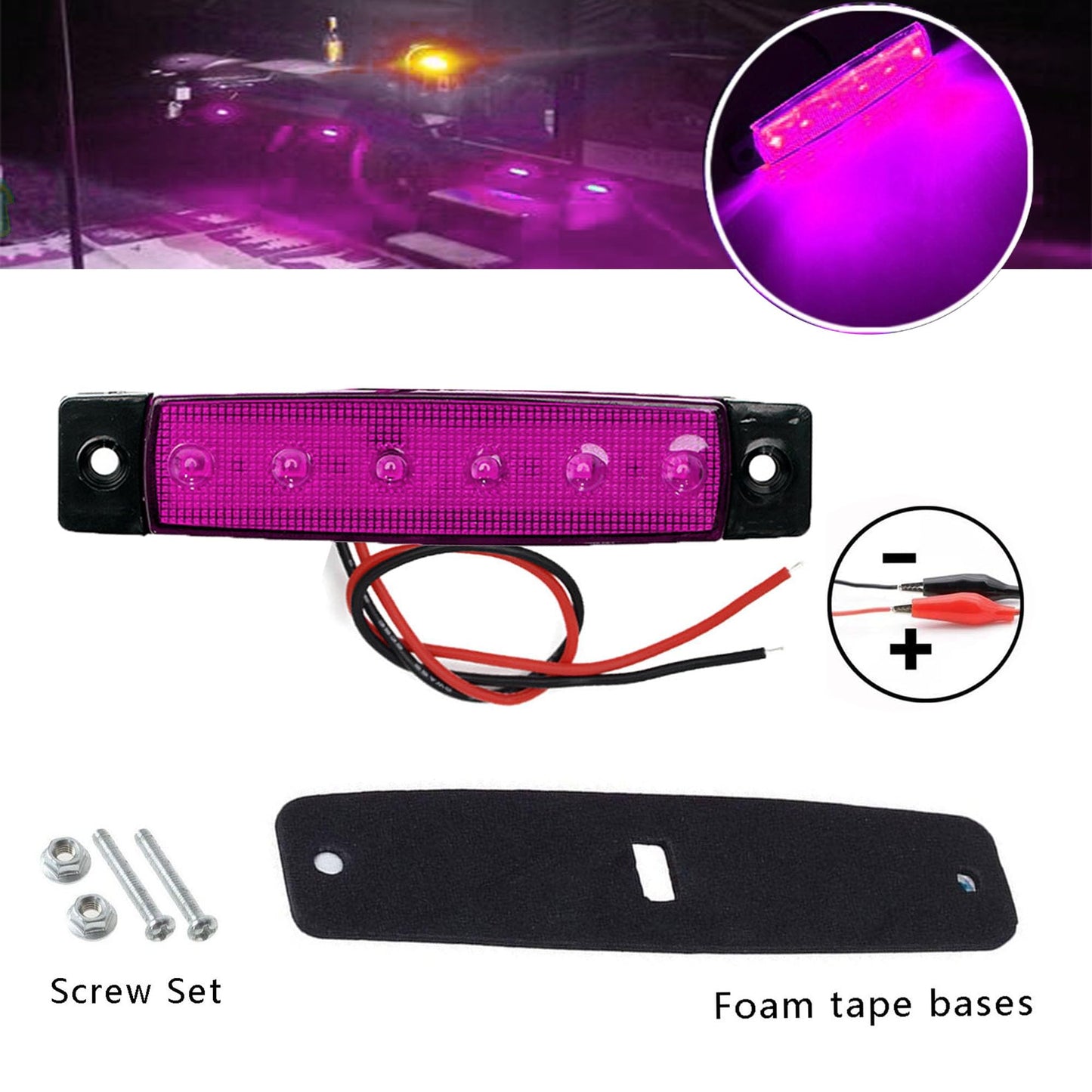 FZSSHYG 20 Pcs Purple LED Rock Strip Lights,Wheel Well Underglow Lighting Kits,Car Rock Lights Exterior Side Marker Lights for Wrangler Truck Golf Cart RV RV SUV Offroad