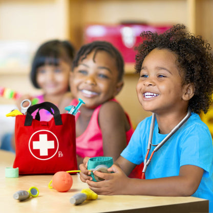 B. toys – Mini Doctor Care Kit with Realistic Tools for Toddlers & Kids – Educational Toys for Role Play & Imaginative Play – Includes Medical Bag & Accessories – 18+ months