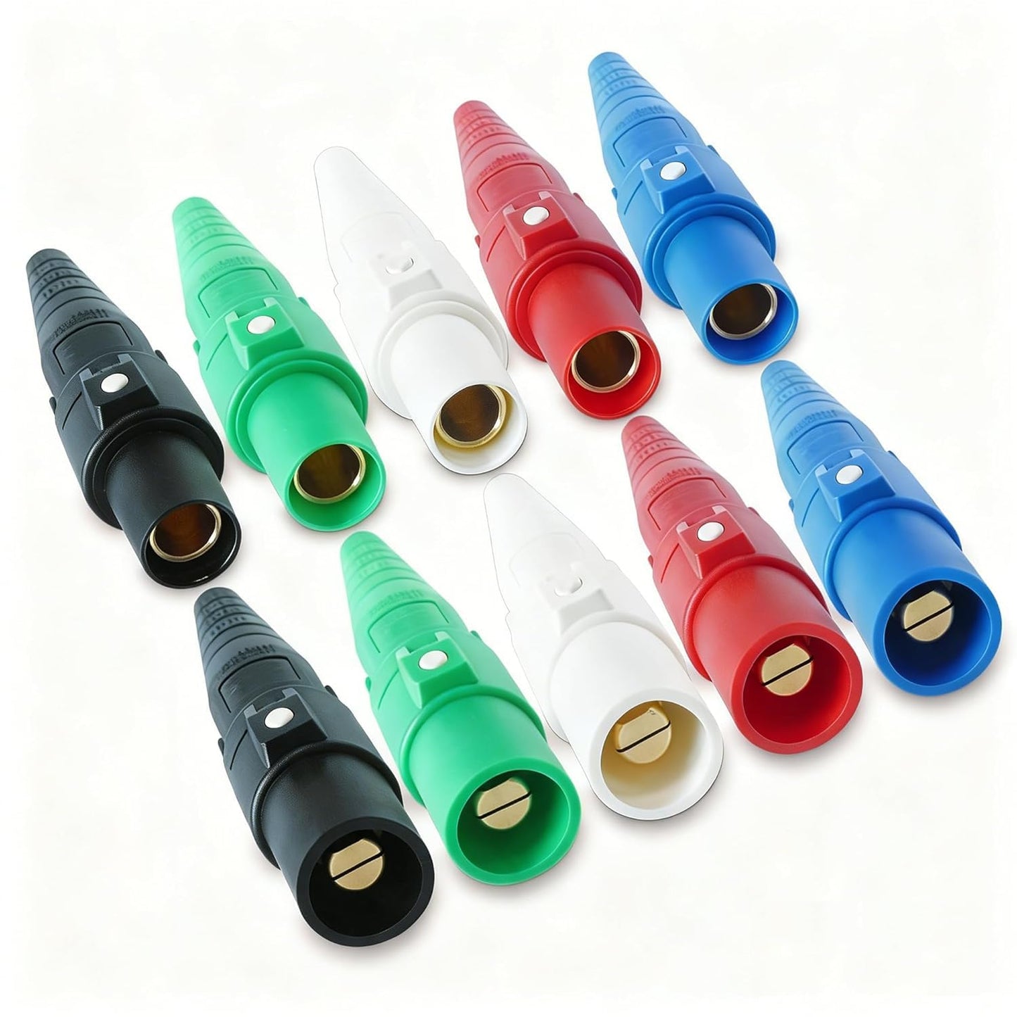 CLS40 400A Camlock Connector Set, 5 Male & 5 Female Camlok Connector Bundle, Rugged High-Performance Power Connectors for Industrial & Event Applications